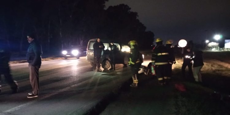 UNA MOTO EMBISTIÓ DE ATRÁS A UNA BICICLETA