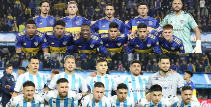 EL BOLETÍN DEL PRIMER DUELO ENTRE BOCA Y RACING