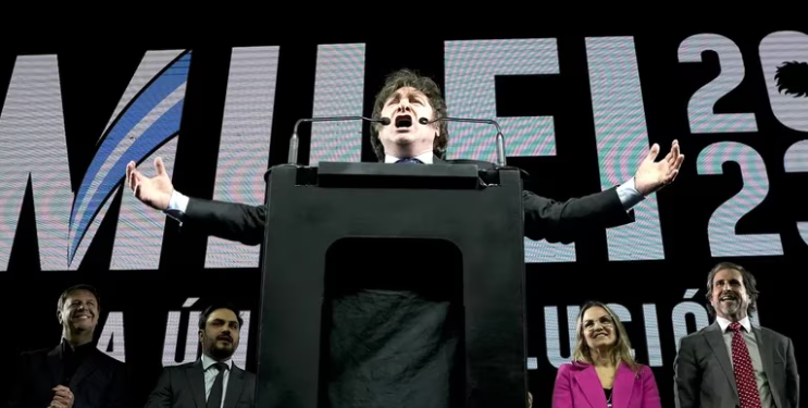 SORPRENDENTE ELECCIÓN DE MILEI, LIDERA CON UN 32%