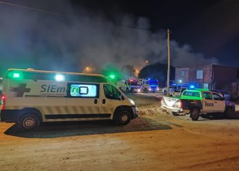 SE INCENDIÓ UNA VIVIENDA EN NICOLÁS PÉREZ AL 1600