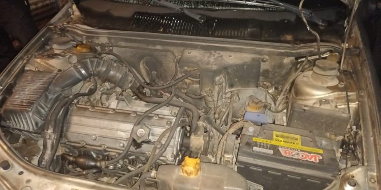 UN AUTO SE PRENDIÓ FUEGO EN BERUTTI AL 3500