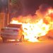 UN AUTO SE PRENDIÓ FUEGO MIENTRAS CIRCULABA