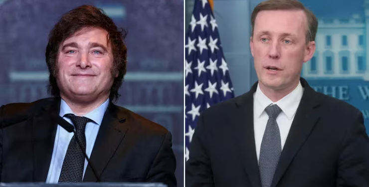 JAVIER MILEI SE REÚNE EN LA CASA BLANCA CON JAKE SULLIVAN, CONSEJERO DE SEGURIDAD NACIONAL DE BIDEN