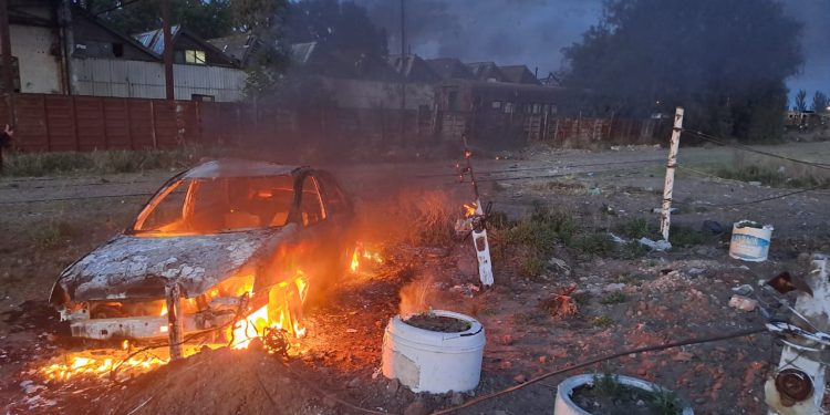 PÉRDIDAS TOTALES EN EL INCENDIO DE UN AUTO
