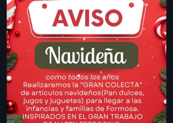 PETROSINO: «ESTAMOS HACIENDO LA COLECTA DE NAVIDAD PARA LA GENTE DE FORMOSA»
