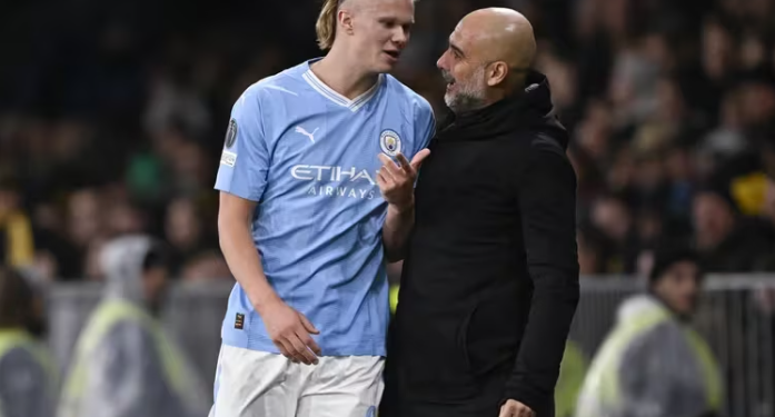 GUARDIOLA CONFIRMÓ QUE HAALAND SUFRIÓ UNA LESIÓN Y SU VUELTA AL CITY ES UNA INCÓGNITA