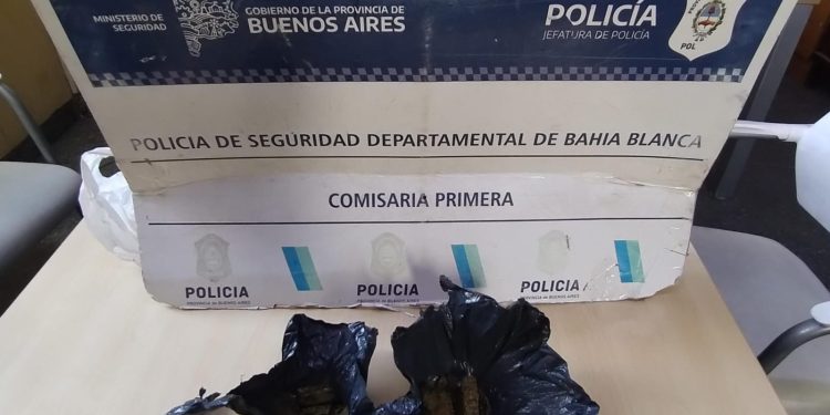 DOS PERSONAS APREHENDIDAS CON MARIHUANA EN LA PLAZA RIVADAVIA