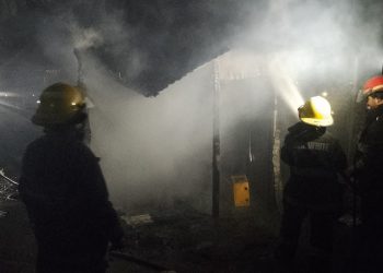 UNA VIVIENDA SE INCENDIÓ DURANTE LA MADRUGADA