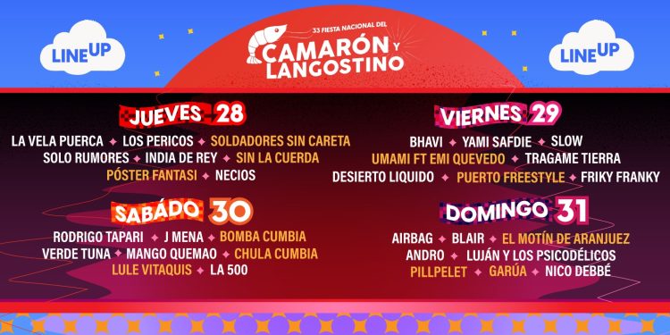 SE VIENE LA XXXIII FIESTA NACIONAL DEL CAMARÓN Y LANGOSTINO