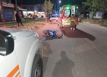 DOS MOTOCICLISTAS PERDIERON EL CONTROL DE SU RODADO Y TERMINARON CAYENDO