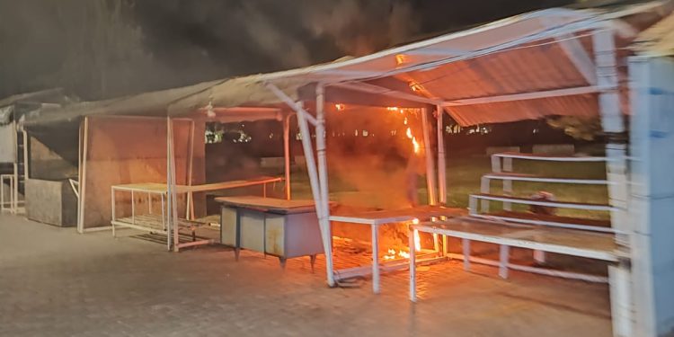 PRENDIERON FUEGO LOS PUESTOS DE LA FERIA DE LAS PULGAS