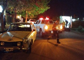 CHOQUE ENTRE UN AUTO Y UNA MOTO