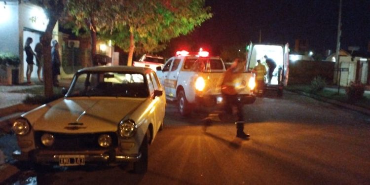 CHOQUE ENTRE UN AUTO Y UNA MOTO