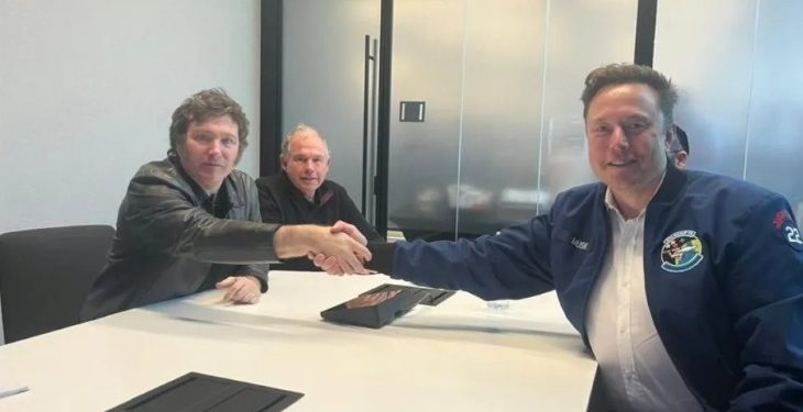 MILEI SE REUNIÓ CON ELON MUSK