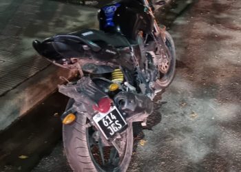UN MOTOCICLISTA FUE HOSPITALIZADO TRAS UN CHOQUE