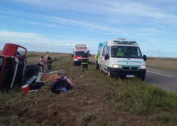 VENÍAN DE PATAGONES Y VOLCARON CERCA DE STROEDER