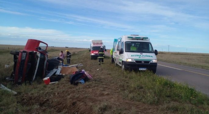 VENÍAN DE PATAGONES Y VOLCARON CERCA DE STROEDER