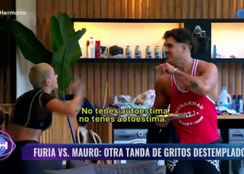 GRAN HERMANO TUVO UNA SANCIÓN HISTÓRICA CON FURIA POR UNA ESCANDALOSA PELEA CON MAURO