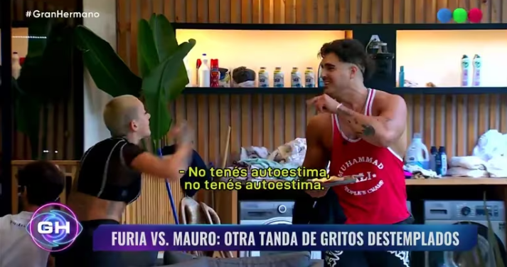 GRAN HERMANO TUVO UNA SANCIÓN HISTÓRICA CON FURIA POR UNA ESCANDALOSA PELEA CON MAURO