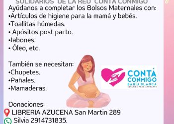 CASPE: «NECESITAMOS PAÑALES DE TODAS LAS MEDIDAS, CHUPETES, Y ELEMENTOS DE UN BOLSO MATERNAL»