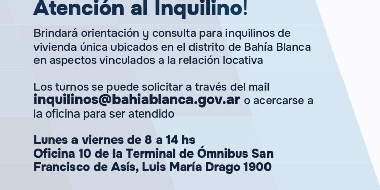 SE PUSO EN MARCHA LA OFICINA DE ATENCIÓN AL INQUILINO