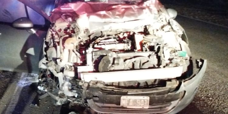 ACCIDENTE EN LA RUTA 51 ENTRE UN AUTO Y UN CAMIÓN