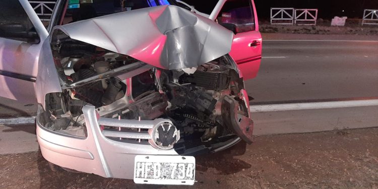 CONDUCÍA BORRACHO Y SE ESTRELLÓ CONTRA UNA COLUMNA DE ALUMBRADO