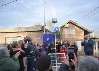 LA RED DE GAS LLEGÓ AL BARRIO MIRAMAR Y BENEFICIARÁ A MÁS DE 70 FAMILIAS