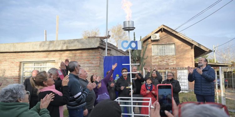 LA RED DE GAS LLEGÓ AL BARRIO MIRAMAR Y BENEFICIARÁ A MÁS DE 70 FAMILIAS