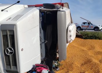 CUATRO HOSPITALIZADOS Y UN CAMION VOLCADO FUERON LOS ACCIDENTES QUE HUBO ESTE MIERCOLES