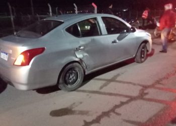 FUERTE ACCIDENTE ENTRE UN AUTO Y UNA MOTO