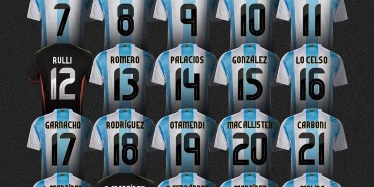 LOS DORSALES DE LA SELECCIÓN ARGENTINA: UN NÚMERO RECUPERADO Y DOS «HEREDADOS» PARA LOS PIBES