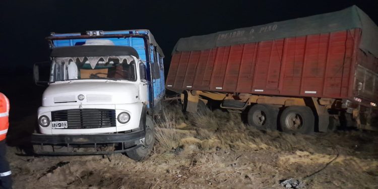 SE LE CORTÓ LA DIRECCIÓN A UN CAMIÓN Y TERMINÓ VOLCANDO