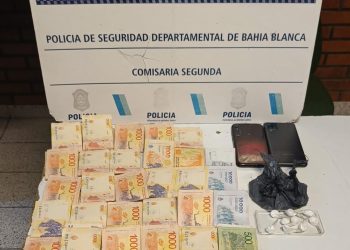 APREHENDIERON A UN HOMBRE CON COCAÍNA, DINERO Y CELULARES