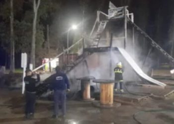 ARRESTARON A DOS MENORES POR UN INCENDIO EN LA PISTA DE BMX DEL PARQUE DE MAYO