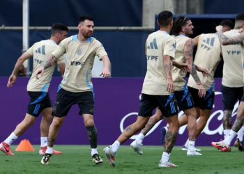 ARGENTINA SE ENTRENÓ DE CARA A LA FINAL DE LA COPA AMÉRICA CONTRA COLOMBIA
