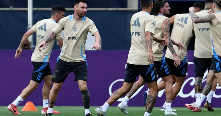 ARGENTINA SE ENTRENÓ DE CARA A LA FINAL DE LA COPA AMÉRICA CONTRA COLOMBIA
