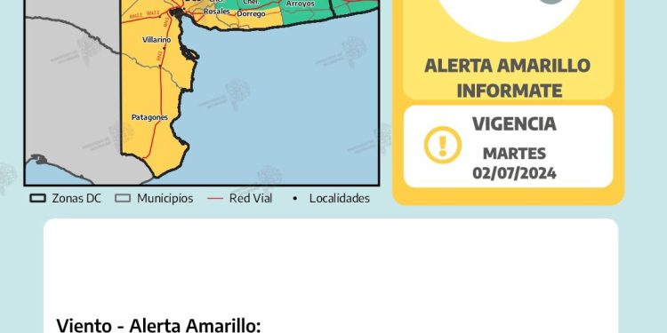 ALERTA METEOROLÓGICA POR VIENTOS EN BAHÍA