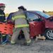 DOS LESIONADOS TRAS UN CHOQUE EN LA RUTA QUE VA A BAJO HONDO