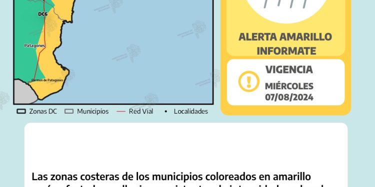 RIGE EL ALERTA METEOROLÓGICO POR LLUVIAS Y VIENTO EN LA CIUDAD