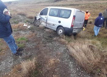 TRAS UN CHOQUE EN LA RUTA 33 DOS PERSONAS FUERON HOSPITALIZADAS