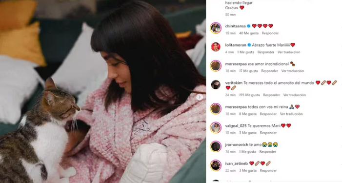 DESPUÉS DE LA PÉRDIDA DE SU EMBARAZO, MARÍA BECERRA COMPARTIÓ FOTOS DESDE SU HOGAR