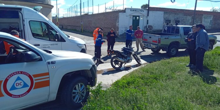 FUE HOSPITALIZADO UN MENOR TRAS UN CHOQUE ENTRE DOS MOTOS