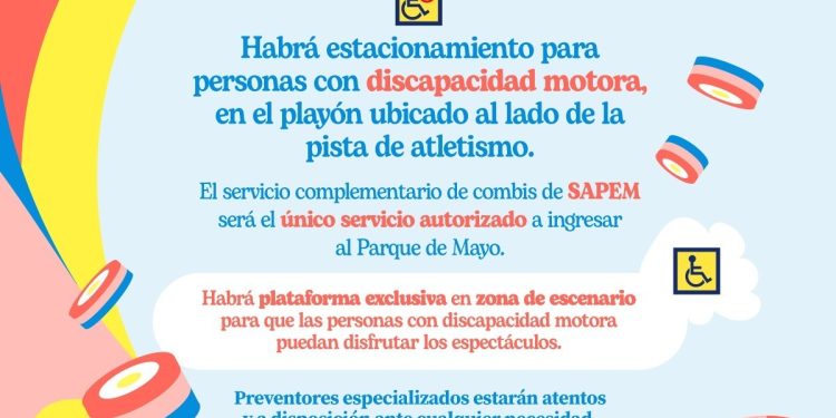 FIESTA DEL CUBANITO- PROPUESTAS Y DISPOSICIONES DE ACCESIBILIDAD PARA LOS FESTEJOS EN EL PARQUE DE MAYO