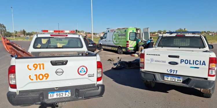 DOS MOTOCICLISTAS FUERON ASISTIDOS POR ACCIDENTES DE TRÁNSITO Y UN MENOR HOSPITALIZADO
