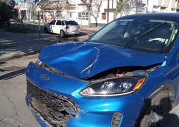 UN MOTOCICLISTA FUE HOSPITALIZADO POR UN CHOQUE EN EL BARRIO PEDRO PICO