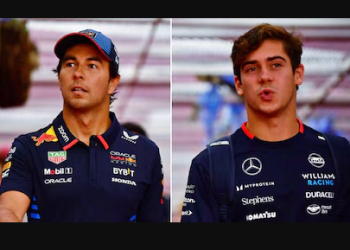 EL ELOGIO DE CHECO PÉREZ A FRANCO COLAPINTO EN MEDIO DEL GP EN SINGAPUR