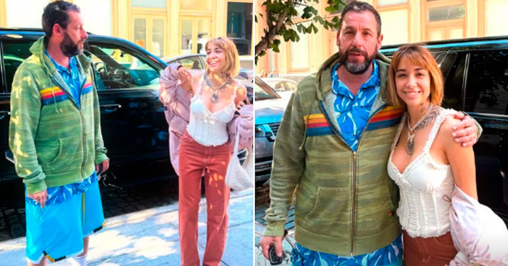 EL INESPERADO ENCUENTRO ENTRE MARÍA BECERRA Y ADAM SANDLER EN NUEVA YORK