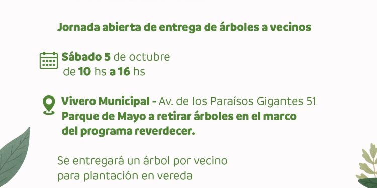 NUEVA JORNADA ABIERTA DE ENTREGA DE ÁRBOLES