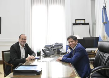 AXEL KICILLOF SE REUNIO CON FEDERICO SUSBIELLES PARA ANALIZAR LAS OBRAS HÍDRICAS Y VIALES EN LA CIUDAD